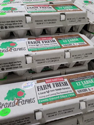 Fresh eggs from Brand Farms